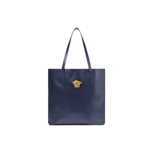 VERSACE La Medusa Коровья кожа Тоут Сумка Сумка для покупок Сумка на плечо Мужской Синий
