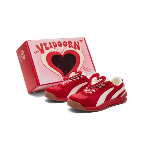 VEIDOORN Повседневный Низкий Топ Heartbeat Красный Унисекс