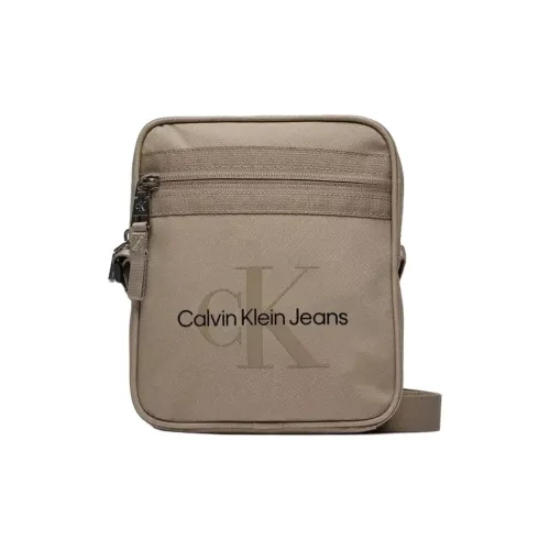 Calvin Klein Переработанный полиэстер Сумка через плечо Мужская Светло-коричневая