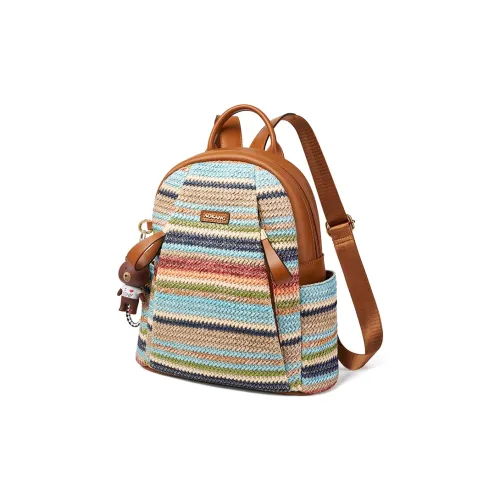 AOKANG Ткань Рюкзак Ноутбук Сумка Рюкзак Большой Женский Многоцветный