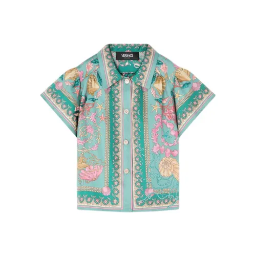 VERSACE Рубашка Barocco UNDERWATER Многоцветный Детский