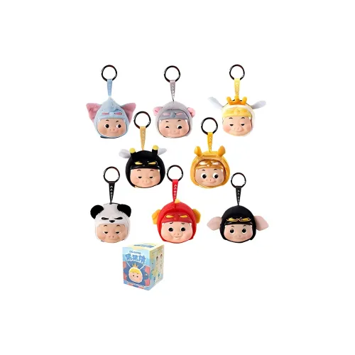 MANYUFAN Поросенок Герой Губка Бархат Коллекция животных Подвеска Слепые коробки Один Mystery Коробка Целая коробка 6 шт