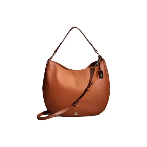 COACH Mae Перчаточная дубленая кожа Сумка Сумка через плечо Сумка через плечо Большая Женская Седло