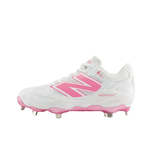 New Balance Fresh Foam 3000v7 Low Верхняя часть топа Высота Бейсбольные кроссовки Мужской Бело-розовый