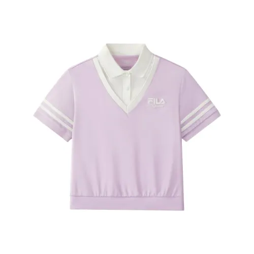 FILA KIDS Поло Stunning Фиолетовый Подростки