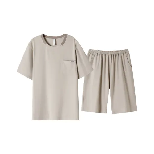 MULONGSHIJIA Береза Белый Мужской Пижамный Комплект