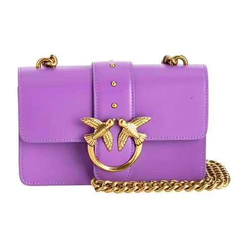 PINKO Коровья кожа Bird Сумка Swallow Сумка Сумка через плечо Мини Женская Фиолетовая