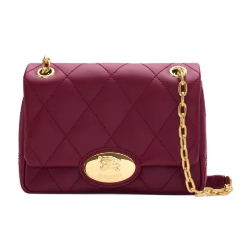 Burberry Компактная Сумка Strand Ремешок Из Кожи С Цепочкой Откидной Верх На Магнитной Кнопке Внутренний Карман На Молнии