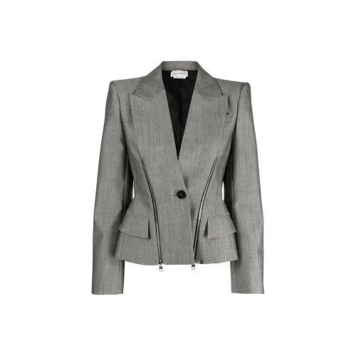 Alexander McQueen Бизнес-костюм Пальто Женское Серое