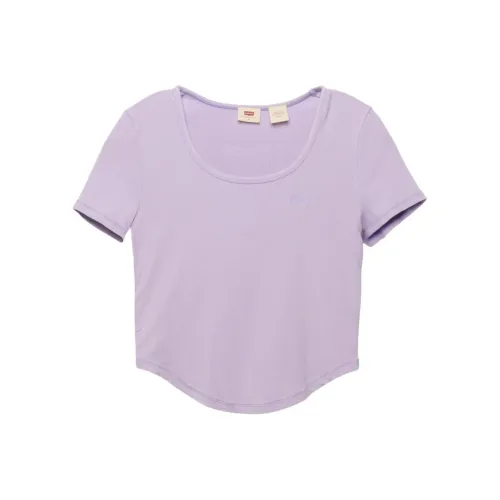 Levis Светло-фиолетовые Женские Футболки