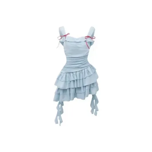 Meanalot Синий Женские Слип-платья