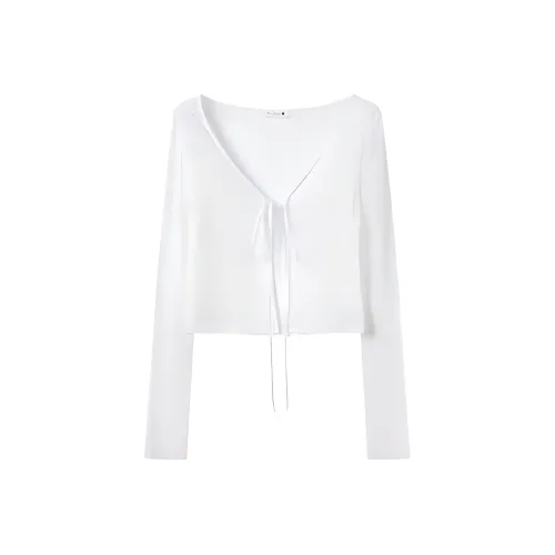 SLEEP AT 11 Белый Пальто Женские T Рубашки