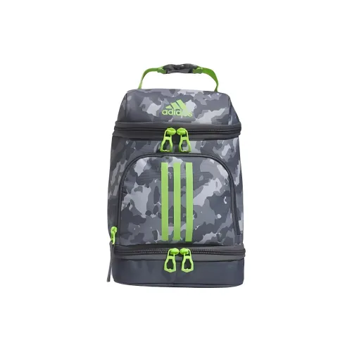 Adidas Excel Переработанный полиэстер Сумка-ланчбокс Мешок для хранения Мужской Средне-серый и Полу-ГЛосс Зеленый
