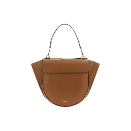 Wandler Телячья кожа Седло Сумка Сумка на одно плечо Женская Коричневая