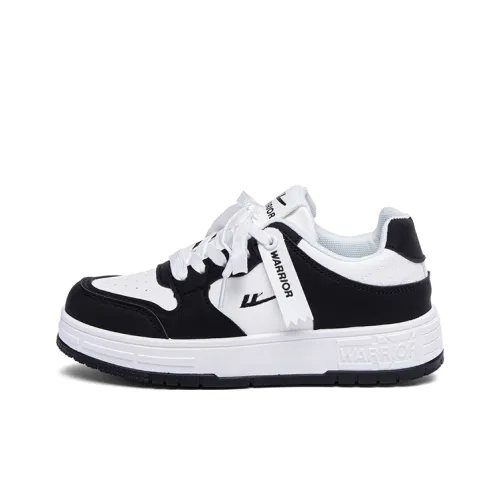 Warrior Аbrasion Resistant Lightweight And Breathable Низкие Кроссовки для Скейтбординга Унисекс Белый Черный