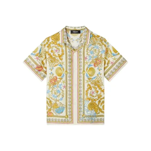 VERSACE Рубашка Barocco UNDERWATER Золотая Детская