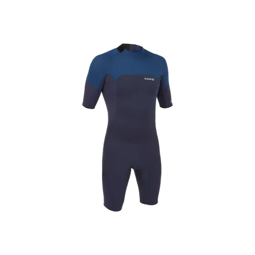 DECATHLON OLAIAN500 Collection Мужский гидрокостюм Темно-синий Турецкий синий Серебристо-серый