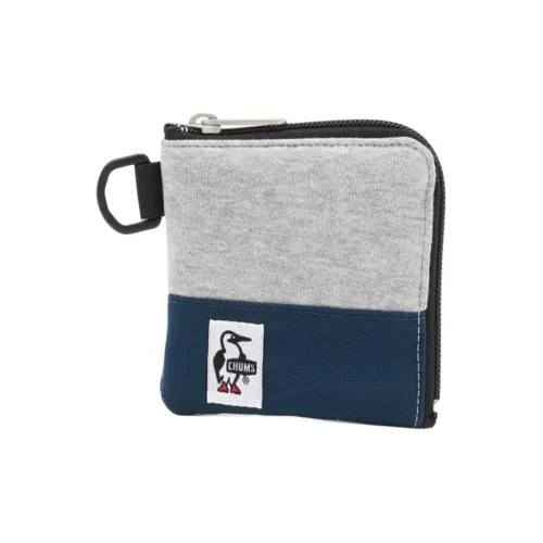 CHUMS Хлопок с Полиэстером Карман для монет Мелочь Кошелек Унисекс Серый и Морской Синий