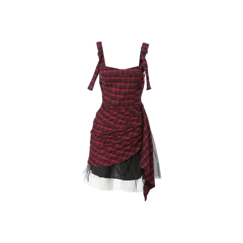 GTLA Черно-красная клетка Женские Слиплатья