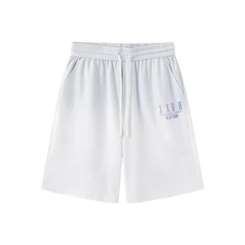 Clubxxhh Сине-белый градиентный унисекс повседневные шорты