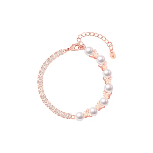 SIMPLE JOYS Браслеты из сплава женские розовое золото