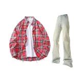 Washed Red Top + Yellow Mud Pants  
Промытый Красный Топ + Желтые Грязные Штаны