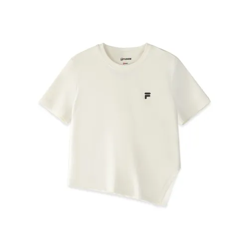 FILA FUSION Стандартная T-рубашка Женская Облачный Белый
