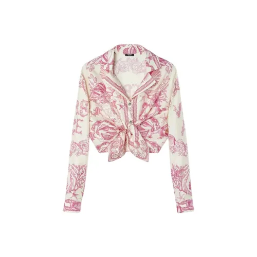 VERSACE Barocco UNDERWATER Рубашка Женская Розовая