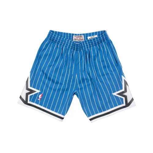 MITCHELL NESS Повседневные шорты унисекс синие и белые полоски