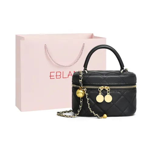 EBLAN Сумка через плечо из коровьей кожи стандартная женская черная