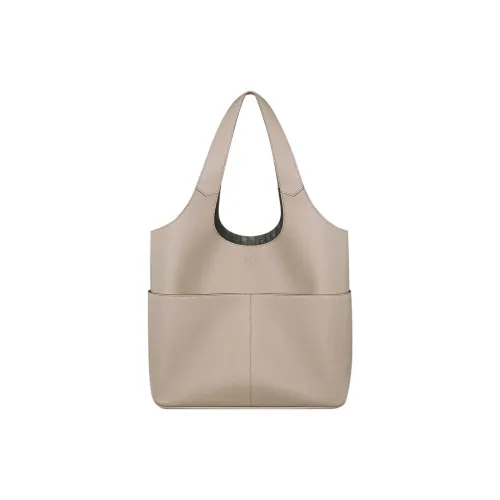 DIOR Телячья кожа Тоут Сумка Сумка через плечо Мужская Бежевая