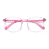 Прозрачно-розовая рамка с розовыми ногами [7366-C4]