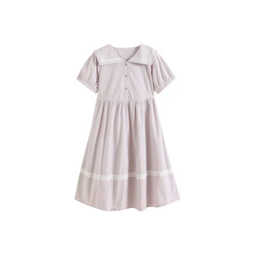 MUANMU Фиолетовые Платья для школьниц