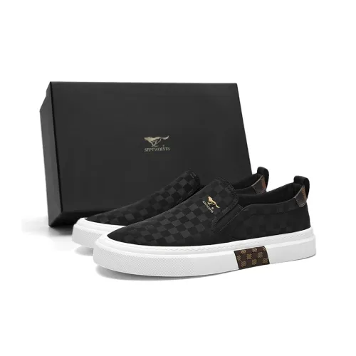 SEPTWOLVES Slip On Коллекция Устойчивый к истиранию Дышащий Легкий Низкий Топ Кеды Мужские