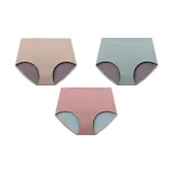 Группа A Двусторонний Высокая посадка [Кожа, Светло-зеленый, Темно-розовый] 3 упаковки Подарочная коробка комплект