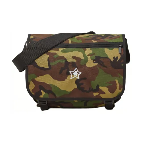 Manhattan Portage Звезда Команда Коллаборация Ткань Сумка через плечо Сумка на плечо Унисекс Камуфляж Зеленый