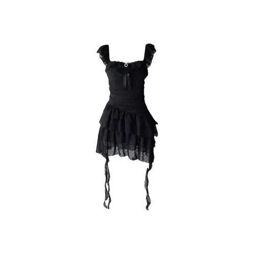 TIBINB Черные Женские Слиплатья