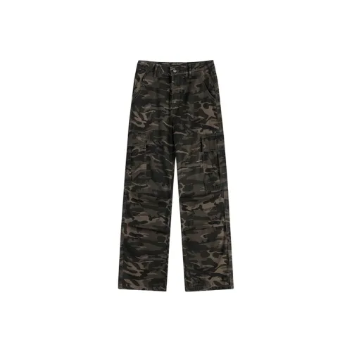 WJBS Камуфляжные желтые женские джинсы