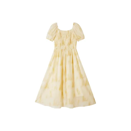 XIANGYING Короткое платье с короткими рукавами женское