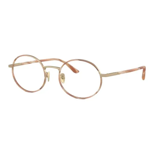 EMPORIO ARMANI Пластиковая оправа Круглые Оправы для очков Унисекс Коричневый