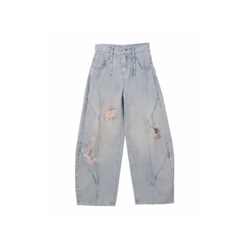 HEICHI Светло-синие унисекс джинсы