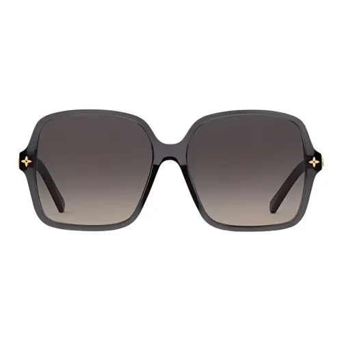 LOUIS VUITTON Металлический ацетат Квадратные Солнцезащитные очки Женские Серые