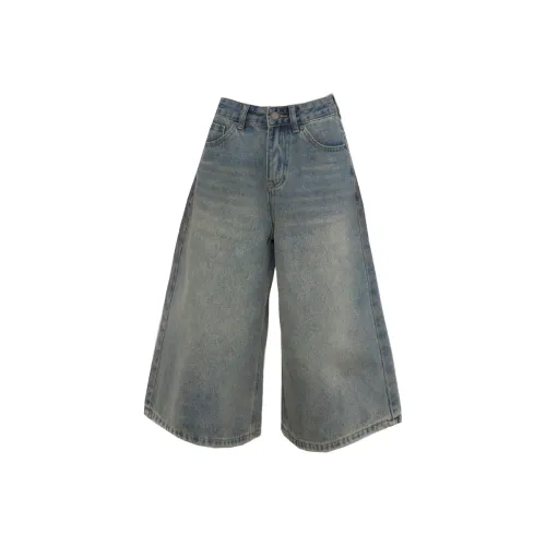 PVJ YC3051 Винтажные синие штаны-капри женские джинсовые шорты