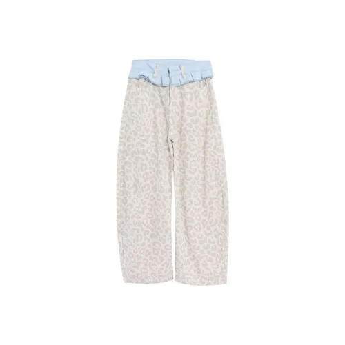 HUINIAN Женские джинсы с леопардовым принтом