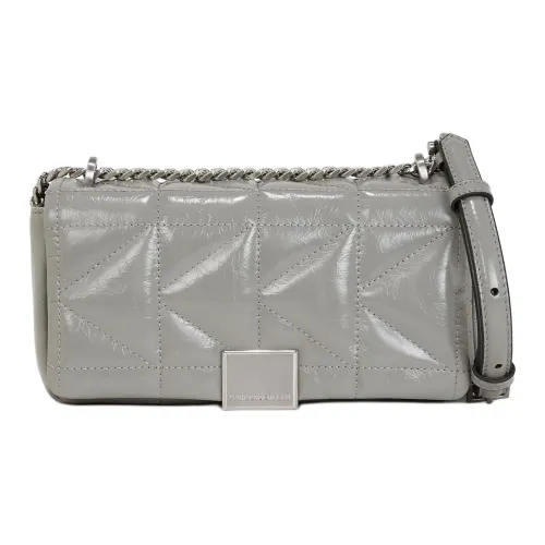 Karl Lagerfeld K KUILT Сумка через плечо из кожи маленькая сумка на плечо женская среднего серого цвета