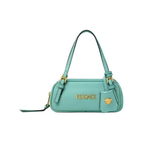 VERSACE Ярлык Овечья шкура Сумка для боулинга Сумка на плечо Сумка мини Женская Зеленая