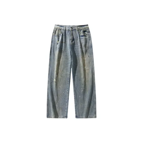 Novamen Светло-синие Унисекс Джинсы