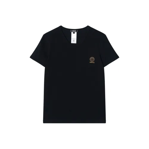 VERSACE Мужские черные T-рубашки