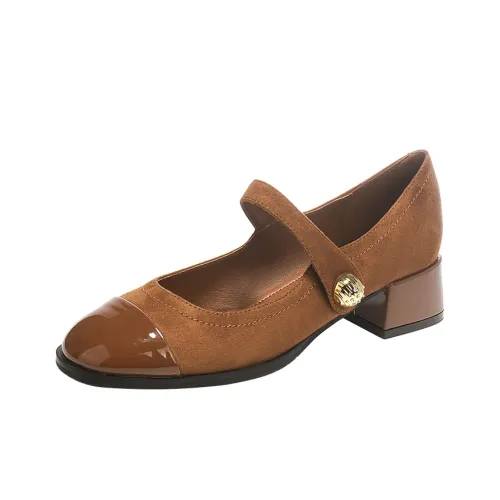 TATAYA Грубый каблук Мэри Джейн туфли 4CM Женские