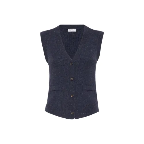 BRUNELLO CUCINELLI SS25 Майка Женская Морской Синий